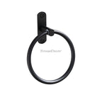 Matte Black towel ring wall mounted design additional view