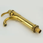 Gold bath shower mixer tap detailed product view detail view
