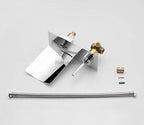 Chrome Brass bath shower mixer tap waterfall spout additional view