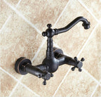Modern kitchen sink mixer tap swivel spout detail view