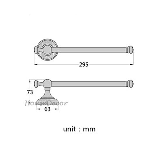 Bronze Brass towel rack wall mounted design additional view