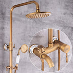 Antique Brass bath shower mixer tap detailed product view detail view