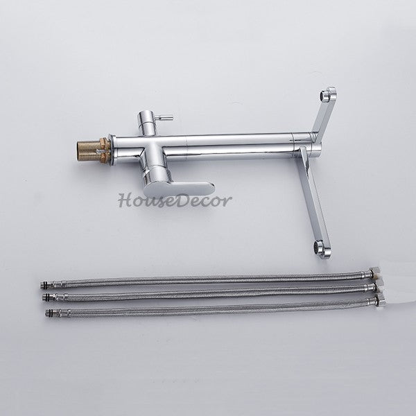 Chrome Brass kitchen sink mixer tap deck mounted design additional view