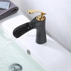 Modern bath shower mixer tap waterfall spout additional view