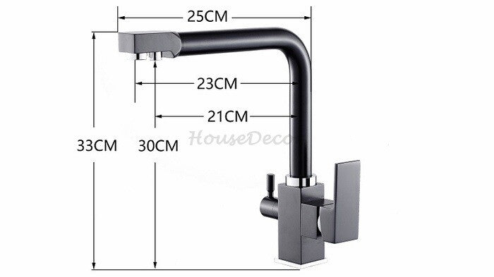 Black kitchen sink mixer tap swivel spout additional view