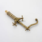 Modern bath shower mixer tap swivel spout detail view