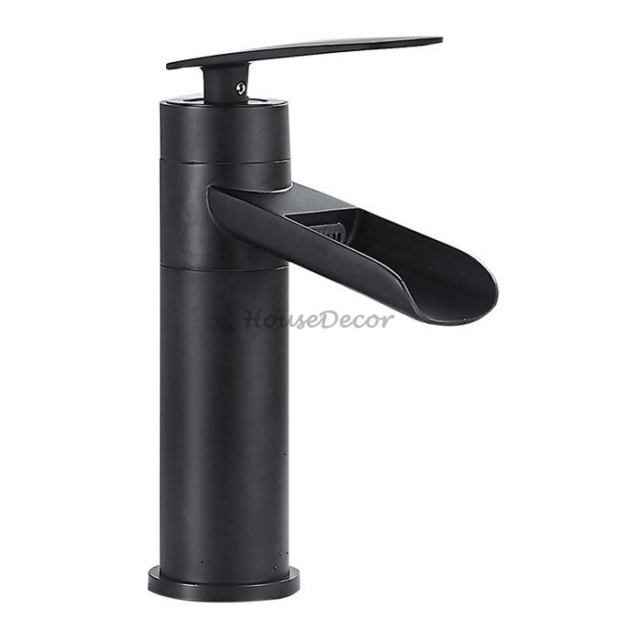 Modern bath shower mixer tap waterfall spout additional view