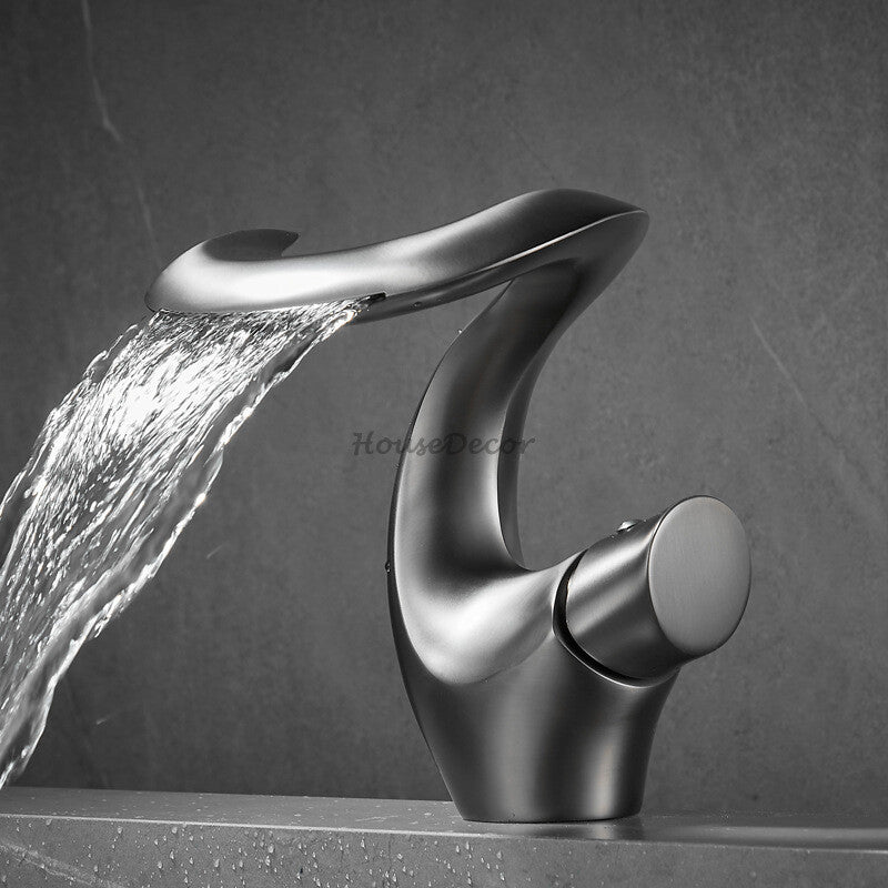 Brass bath shower mixer tap waterfall spout additional view