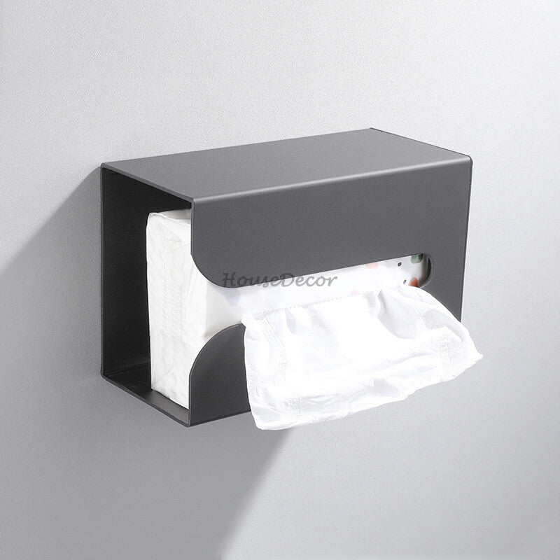 Modern toilet paper holder wall mounted design detail view