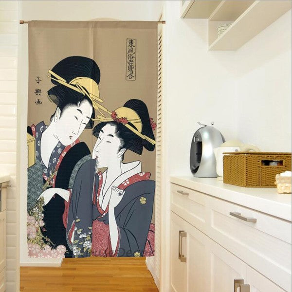 Modern Fabric doorway curtain room divider design main view