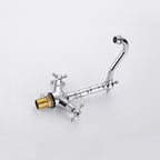 Modern bath shower mixer tap swivel spout detail view