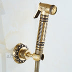 Modern Brass bath shower mixer tap wall mounted design detail view