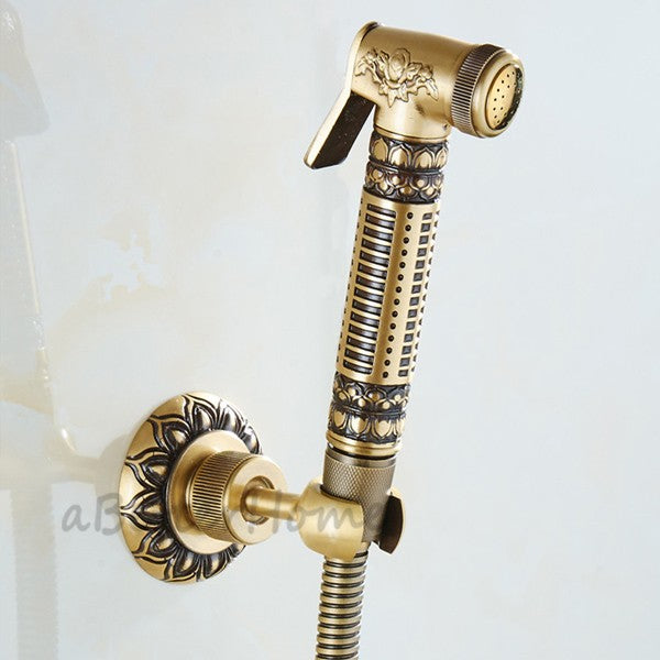 Modern Brass bath shower mixer tap wall mounted design detail view