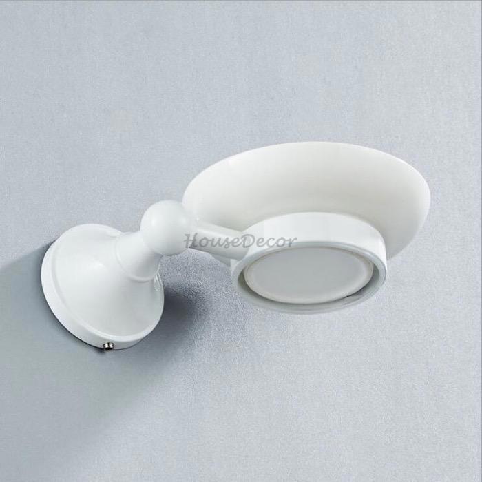 White Ceramic home product wall mounted design detail view