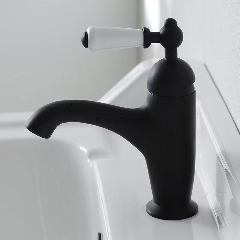 Brass bath shower mixer tap single lever control detail view