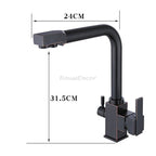Modern kitchen sink mixer tap swivel spout additional view