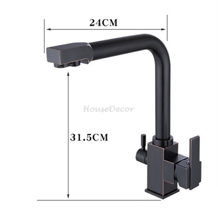 Modern kitchen sink mixer tap swivel spout additional view