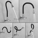 Modern kitchen sink mixer tap swivel spout additional view