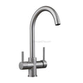 Modern kitchen sink mixer tap swivel spout main view