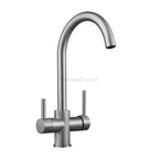 Modern kitchen sink mixer tap swivel spout main view