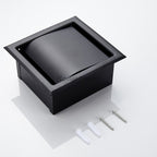 Black Stainless Steel toilet paper holder wall mounted design additional view