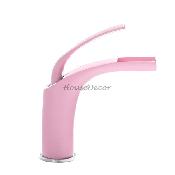 Modern bath shower mixer tap waterfall spout main view