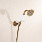 Brass bath shower mixer tap wall mounted design detail view