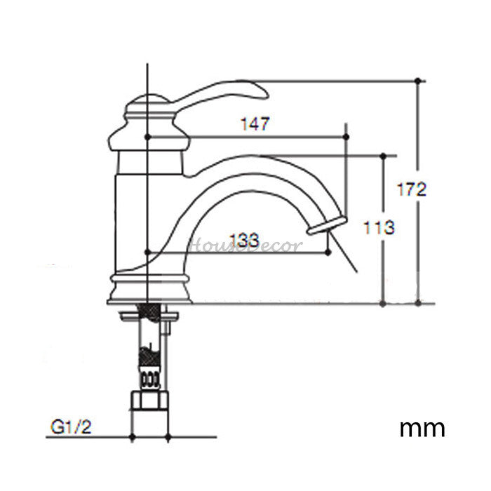 Modern bath shower mixer tap detailed product view detail view