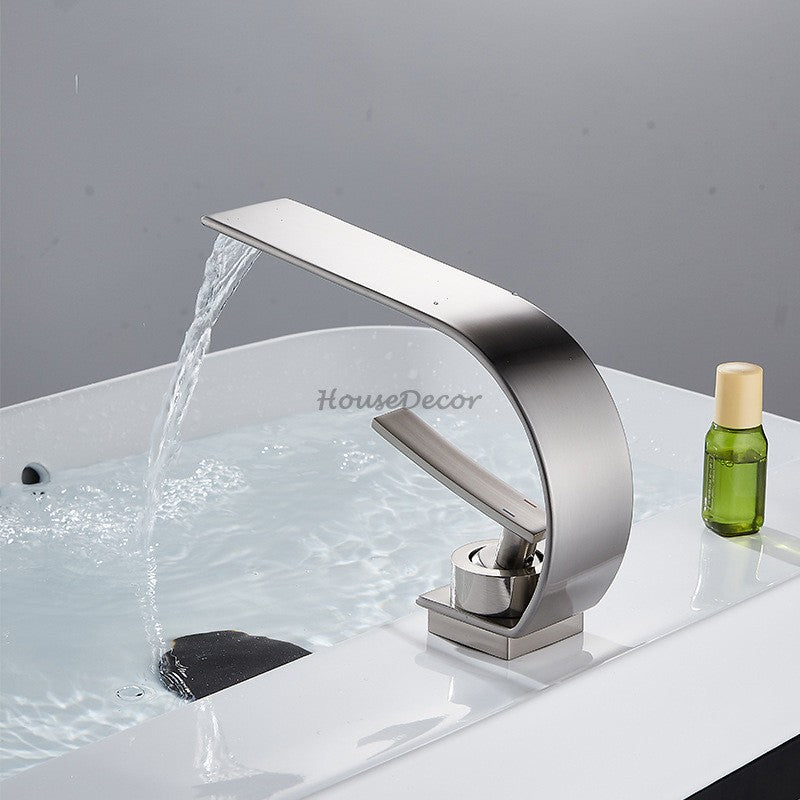 Brass bath shower mixer tap waterfall spout additional view