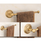 Antique Brass toilet paper holder detailed product view additional view