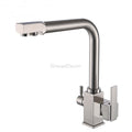 Modern kitchen sink mixer tap swivel spout additional view