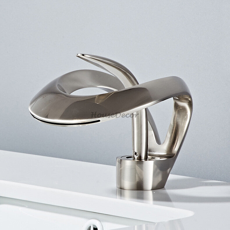 Brass bath shower mixer tap waterfall spout additional view