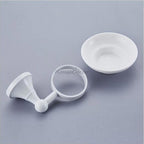 White Ceramic home product wall mounted design detail view