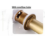 Antique Brass basin waste detailed product view detail view