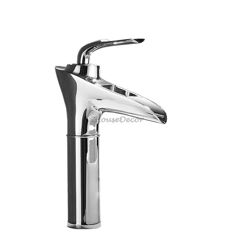 Antique Brass bath shower mixer tap waterfall spout additional view