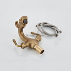 Modern bath shower mixer tap dual handle control additional view