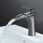 Modern bath shower mixer tap waterfall spout additional view