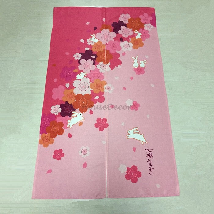 Modern Fabric doorway curtain room divider design detail view