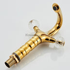 Gold bath shower mixer tap swivel spout additional view