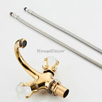 Gold Brass bath shower mixer tap detailed product view additional view
