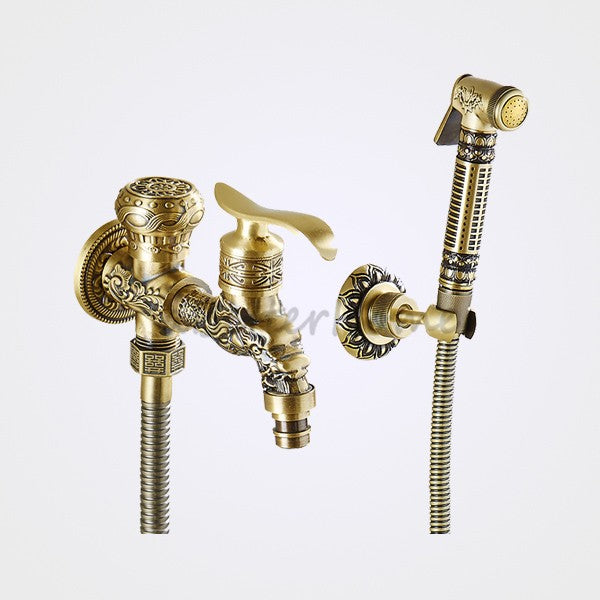 Modern Brass bath shower mixer tap wall mounted design main view