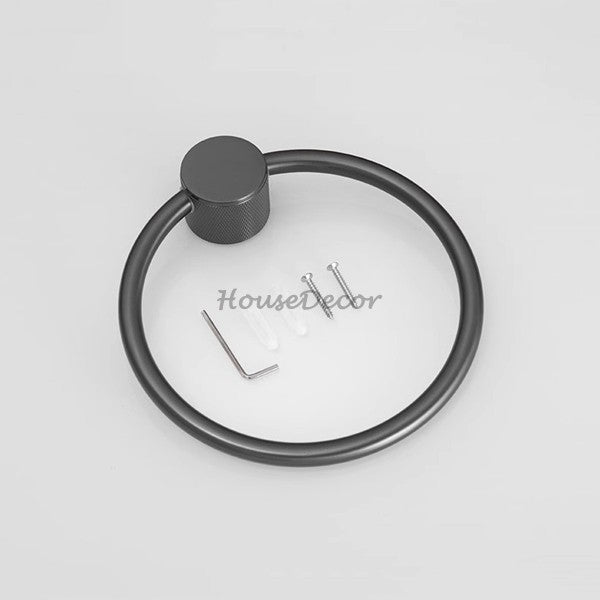 Modern Brass towel ring wall mounted design additional view