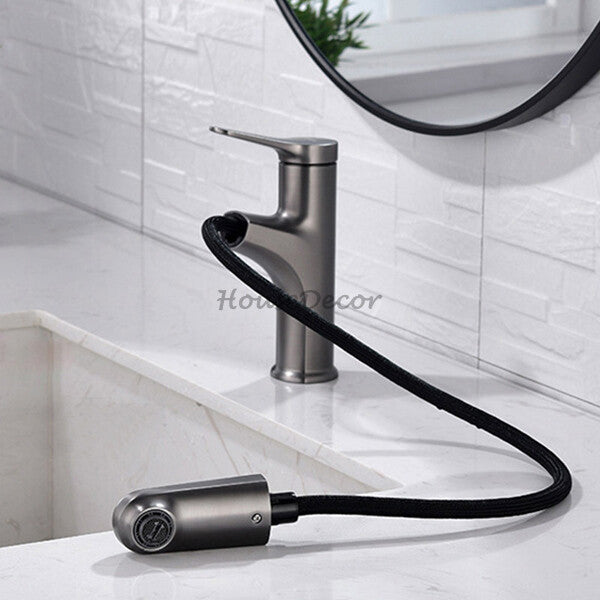 Modern bath shower mixer tap pull out spray additional view
