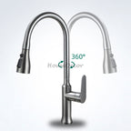 Modern kitchen sink mixer tap pull out spray additional view