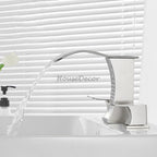Modern bath shower mixer tap waterfall spout additional view
