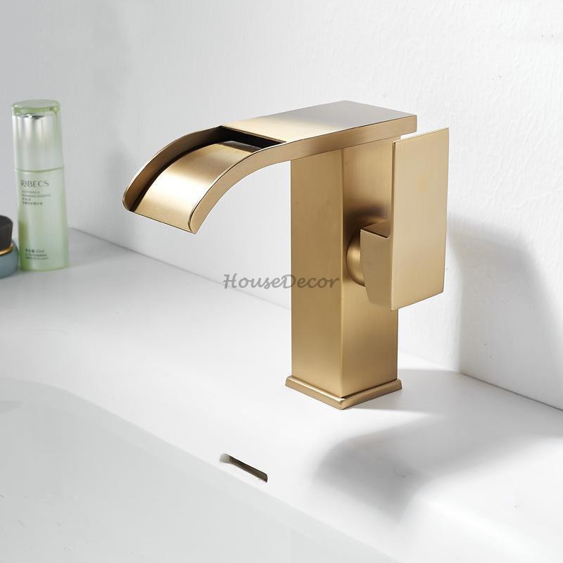 Brass bath shower mixer tap waterfall spout additional view