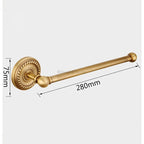 Antique Brass toilet paper holder detailed product view additional view