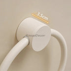 White towel ring wall mounted design additional view