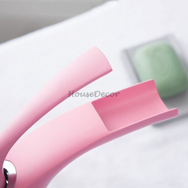Modern bath shower mixer tap waterfall spout additional view