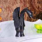 Black Brass bathroom basin mixer tap detailed product view main view